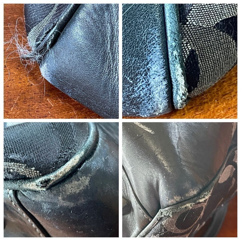 Coach Black & Charcoal Signature Jacquard Baby Tote - Picture 15 of 16